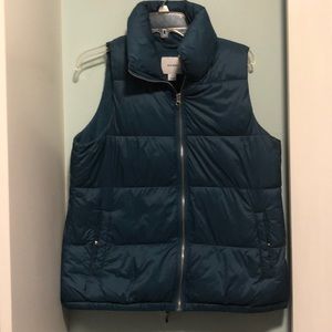 Teal puffer vest